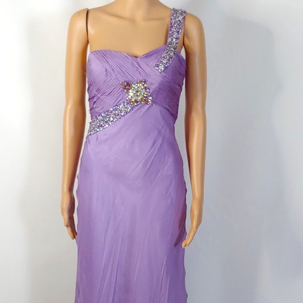 NWT Nina Canacci Sexy One Shoulder Formal Gown